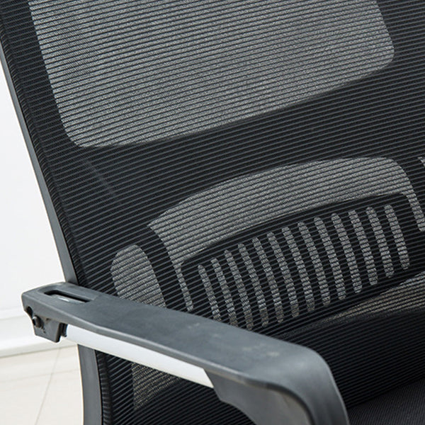 23" Wide Contemporary Chair Black Breathable AirGrid Upholstered Desk Chair