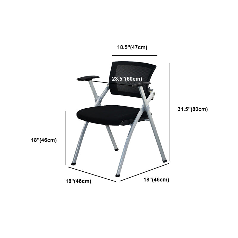 Modern Low Back Office Chair Gray Frame with Breathable AirGrid Conference Chair