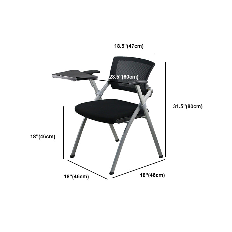 Modern Low Back Office Chair Gray Frame with Breathable AirGrid Conference Chair