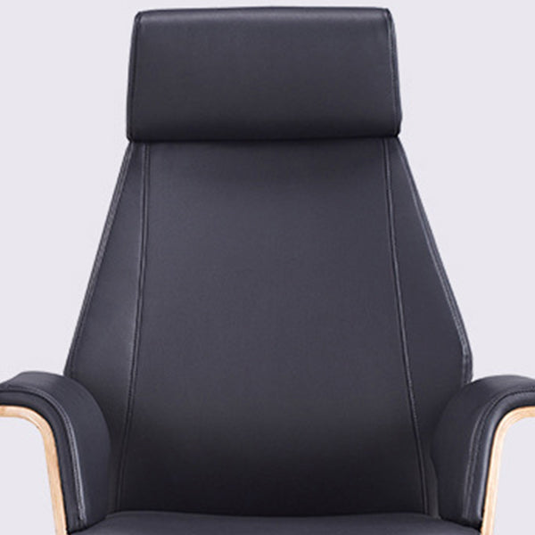 Contemporary Office Chair Adjustable Seat Height Leather Executive Chair