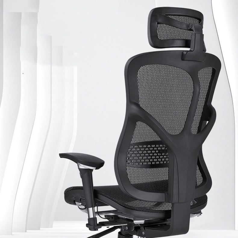 Modern Desk Chair Mesh Computer Chair High-Back Chair in Balck