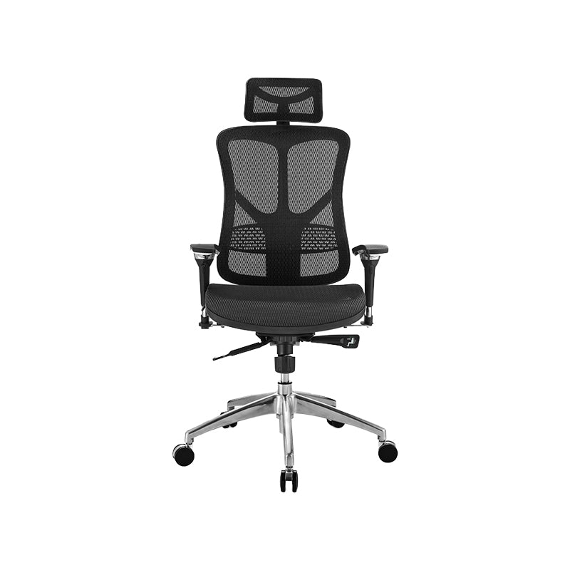 Modern Desk Chair Mesh Computer Chair High-Back Chair in Balck