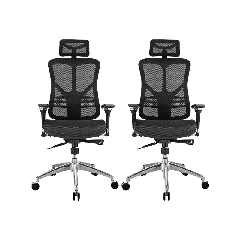 Modern Desk Chair Mesh Computer Chair High-Back Chair in Balck