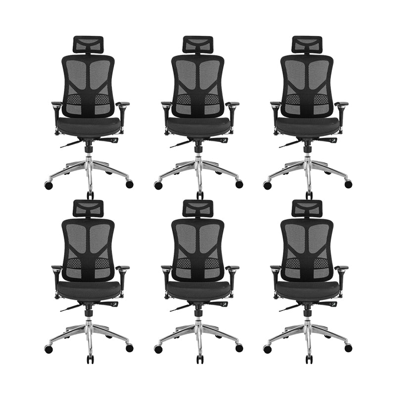 Modern Desk Chair Mesh Computer Chair High-Back Chair in Balck