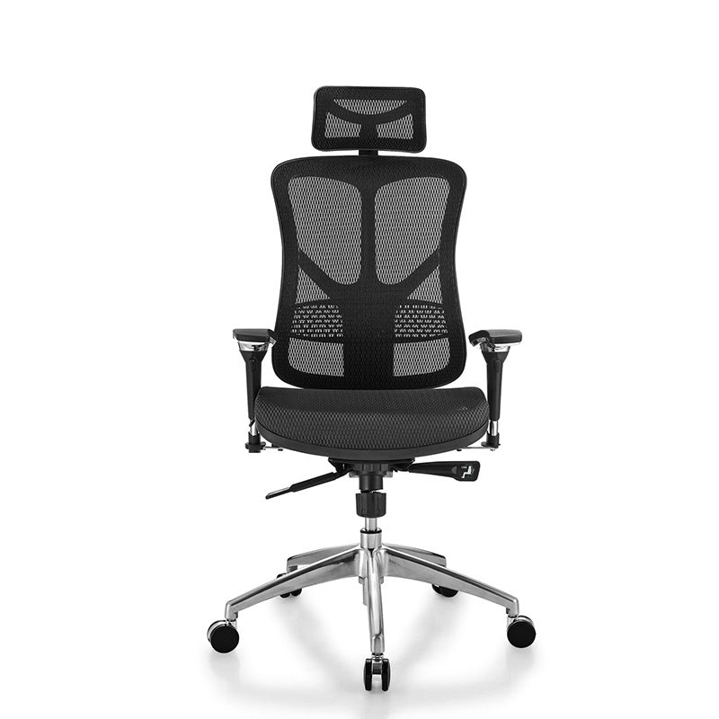 Modern Desk Chair Mesh Computer Chair High-Back Chair in Balck