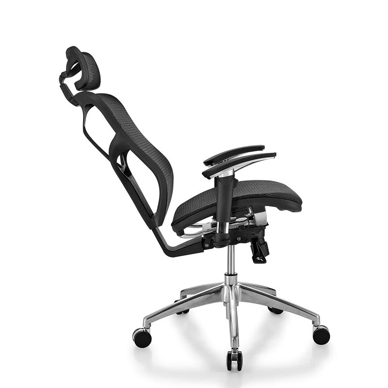 Modern Desk Chair Mesh Computer Chair High-Back Chair in Balck