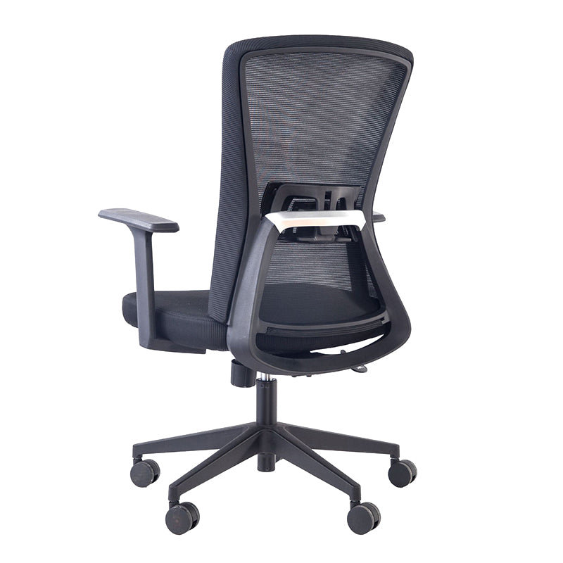 High Back Home Office Chair Height-adjustable Swivel Rolling Task Chair