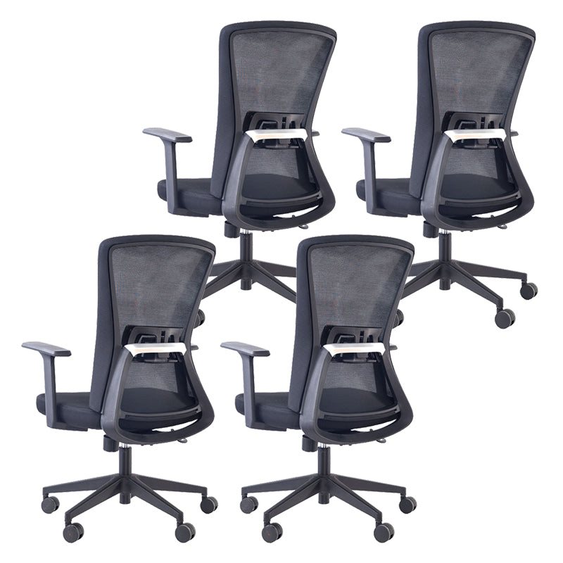 High Back Home Office Chair Height-adjustable Swivel Rolling Task Chair