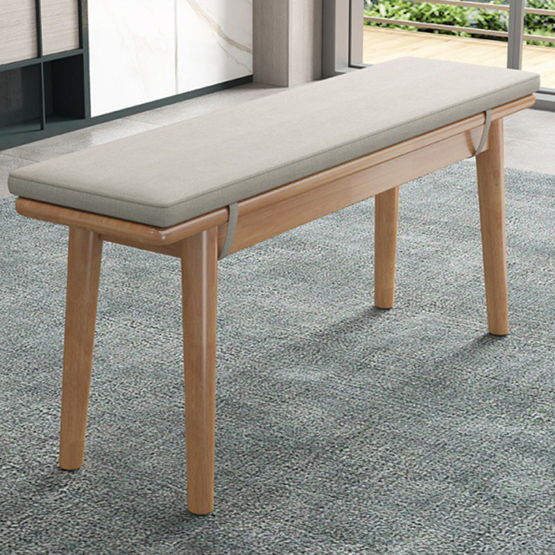 11.8 Inch Wide Modern Bench Solid Wood Seating Bench with Legs