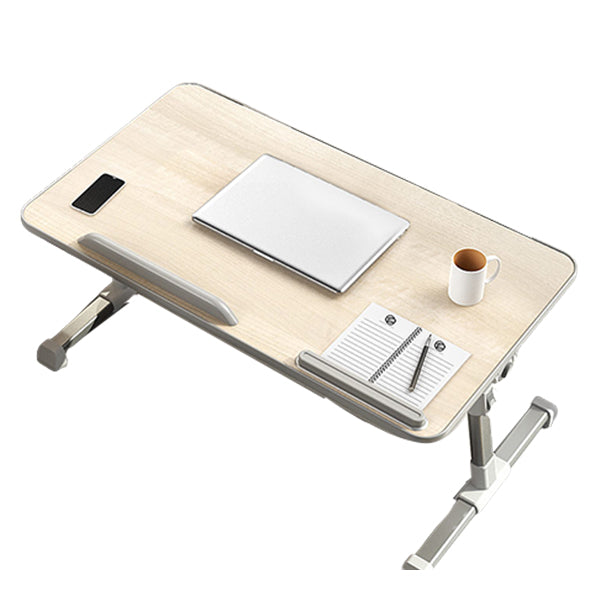 T-Shape Writing Desk Contemporary Artificial Wood and Metal Office Desk Folding Adjustable