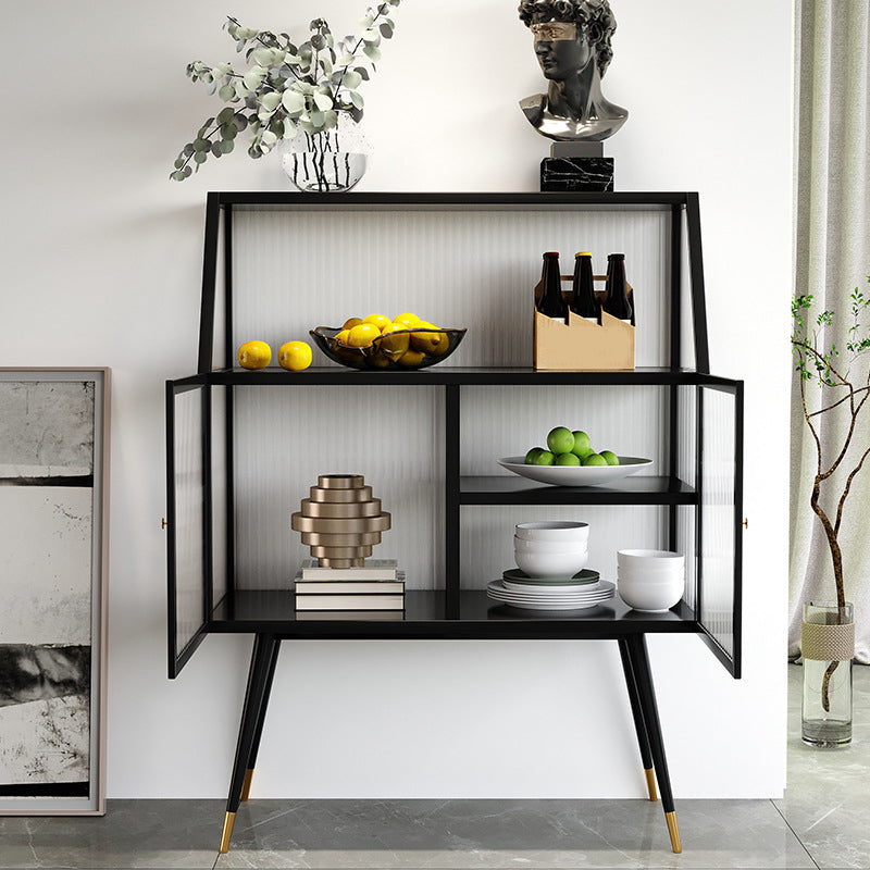 Industrial Display Cabinet 41"H Storage Cabinet for Dining Room