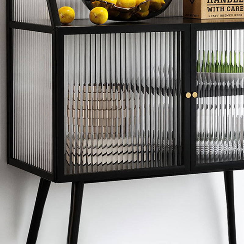 Industrial Display Cabinet 41"H Storage Cabinet for Dining Room