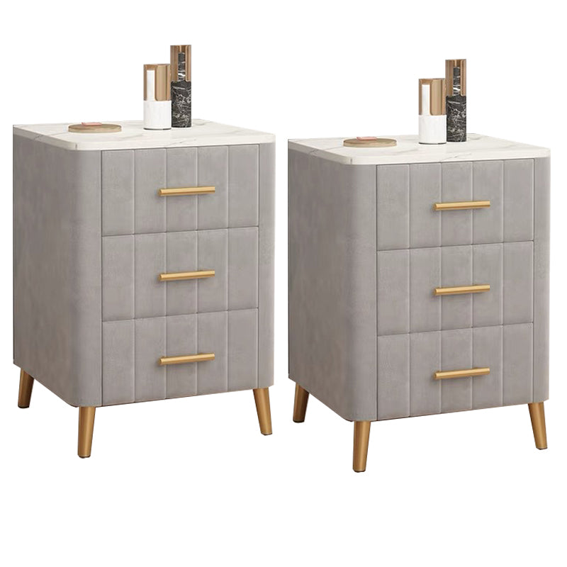 Slate Bedside Cabinet Modern Minimalist Bedside Table with Legs