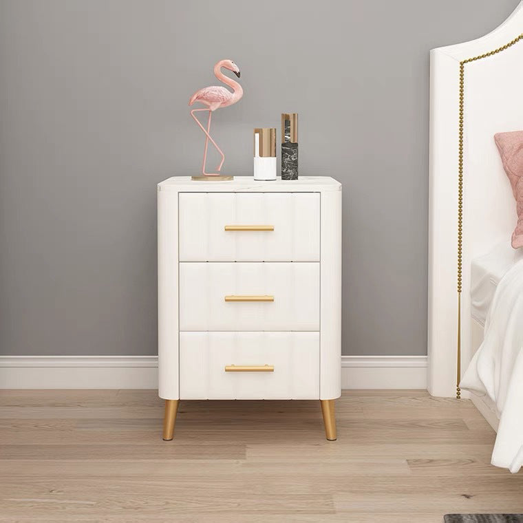 Slate Bedside Cabinet Modern Minimalist Bedside Table with Legs