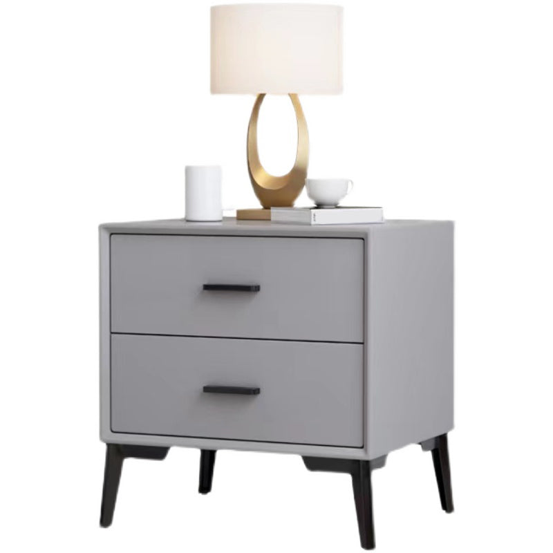 Wooden Bedside Cabinet Modern Minimalist Bedside Table with Legs