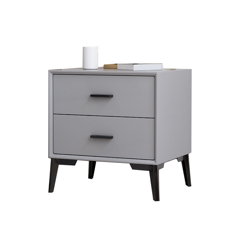 Wooden Bedside Cabinet Modern Minimalist Bedside Table with Legs