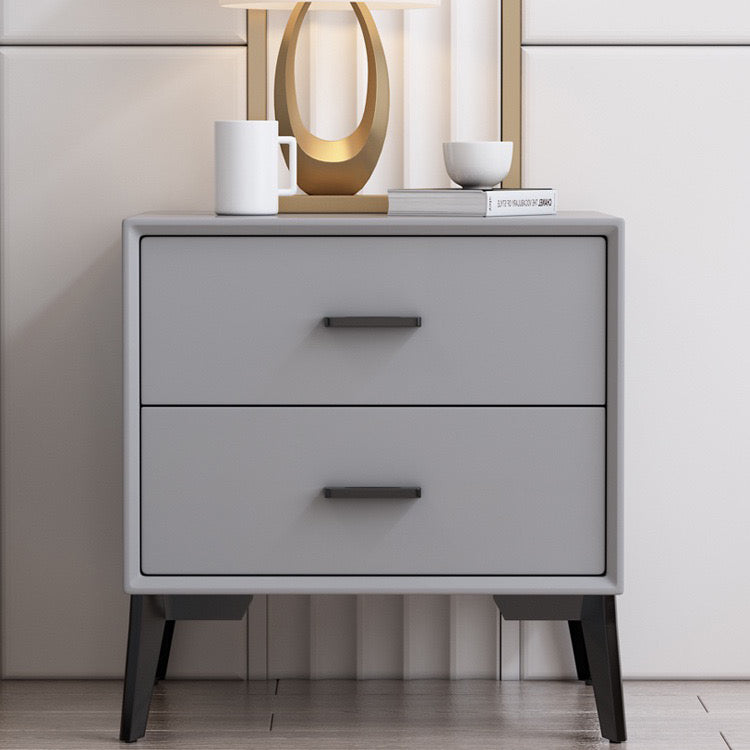 Wooden Bedside Cabinet Modern Minimalist Bedside Table with Legs