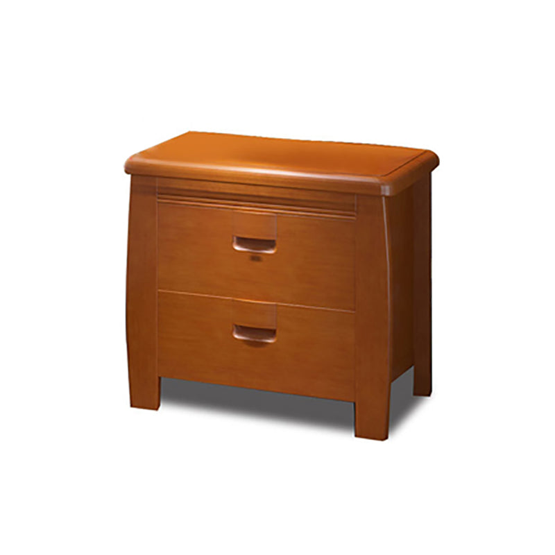 Traditional Bed Nightstand Solid Wood Night Table with Drawers