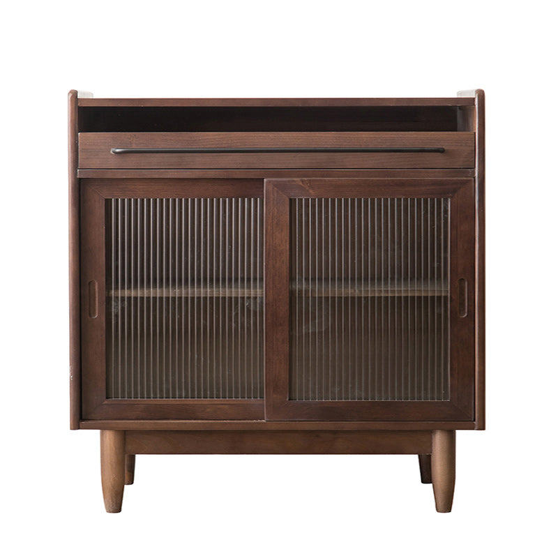 Pine Solid Wood Sideboard Buffet Modern Dining Server for Living Room