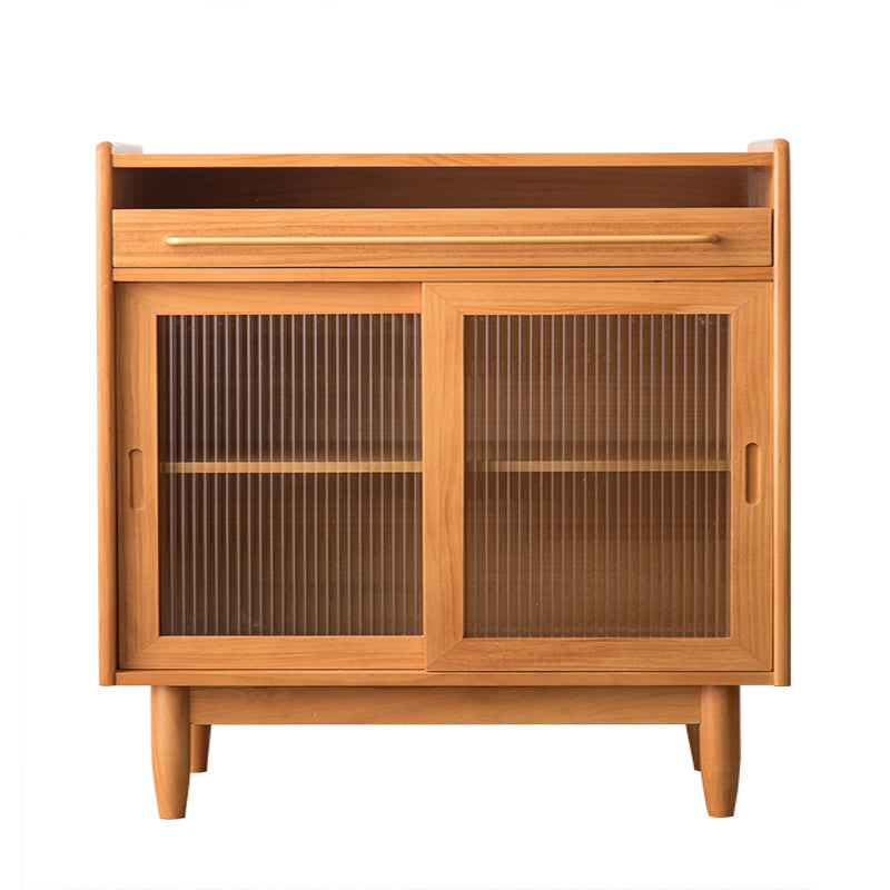 Pine Solid Wood Sideboard Buffet Modern Dining Server for Living Room