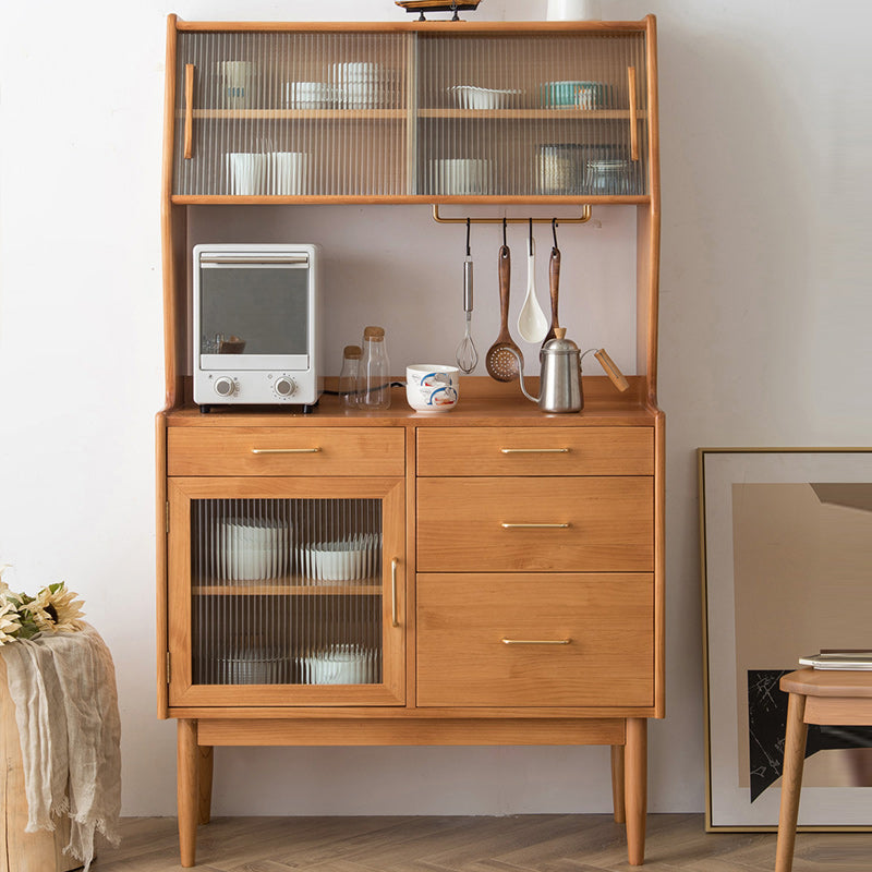 4-drawer Sideboard Buffet Modern Dining Server for Living Room