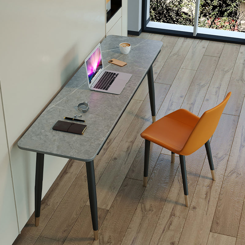 Rectangular Industrial Writing Desk Home Office Desk with Metal Legs