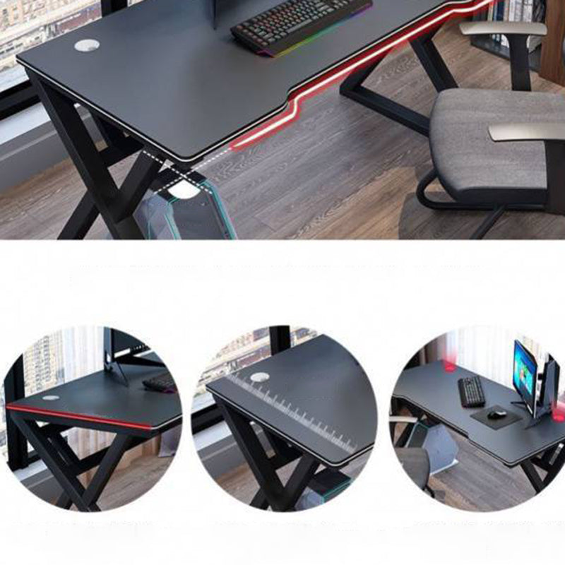 Ergonomic Trestle Gaming Desk Modern Computer Desk for Dormitory