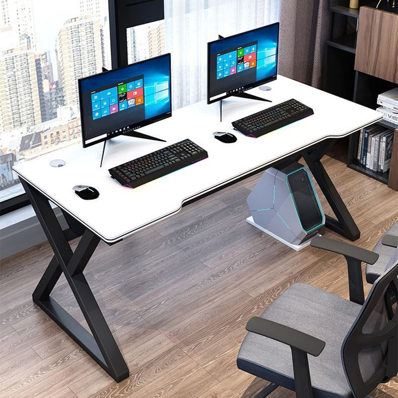 Ergonomic Trestle Gaming Desk Modern Computer Desk for Dormitory