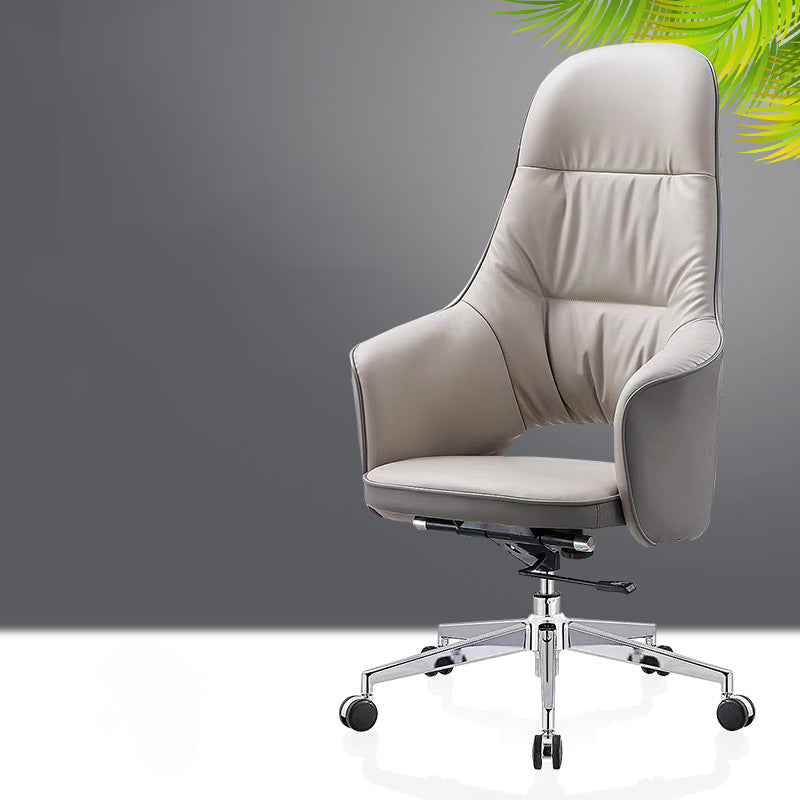 Contemporary Faux Leather Ergonomic Chair High Back Executive Desk Chair