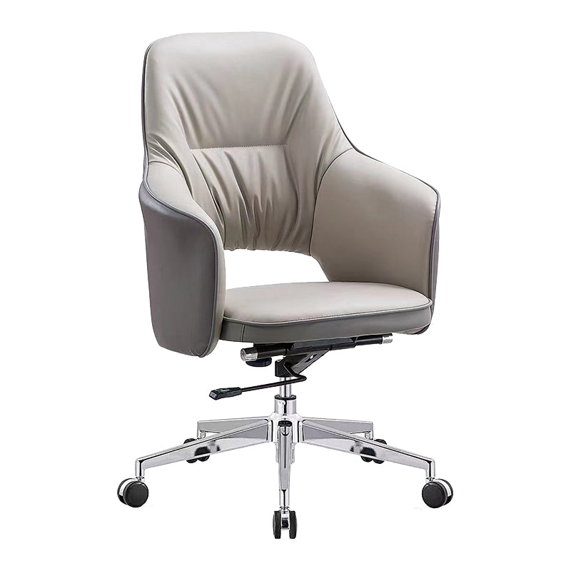 Contemporary Faux Leather Ergonomic Chair High Back Executive Desk Chair