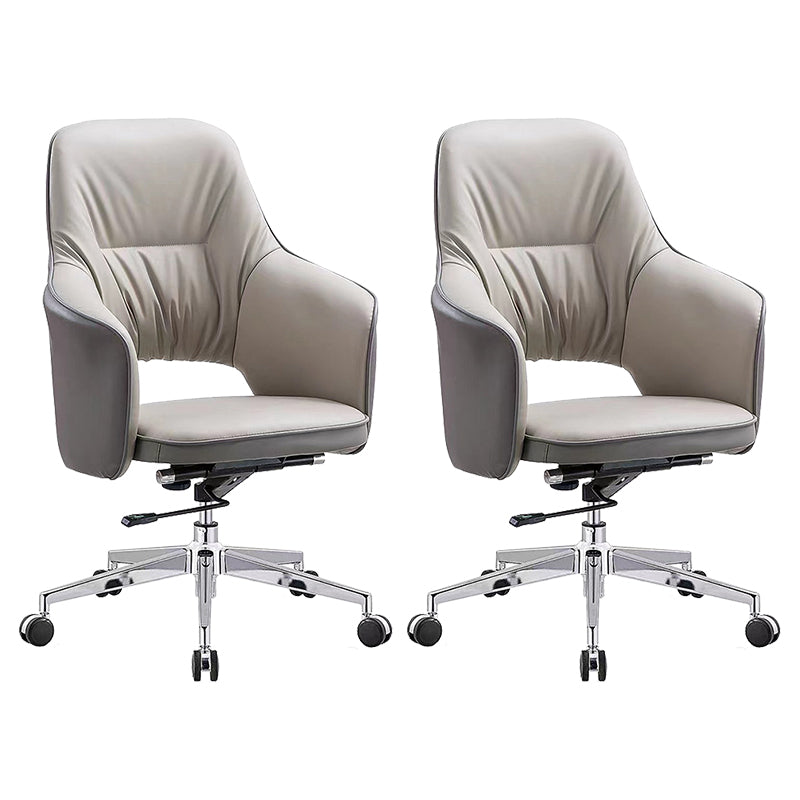 Contemporary Faux Leather Ergonomic Chair High Back Executive Desk Chair