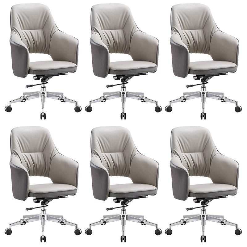 Contemporary Faux Leather Ergonomic Chair High Back Executive Desk Chair