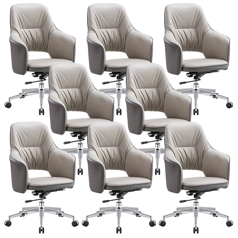 Contemporary Faux Leather Ergonomic Chair High Back Executive Desk Chair