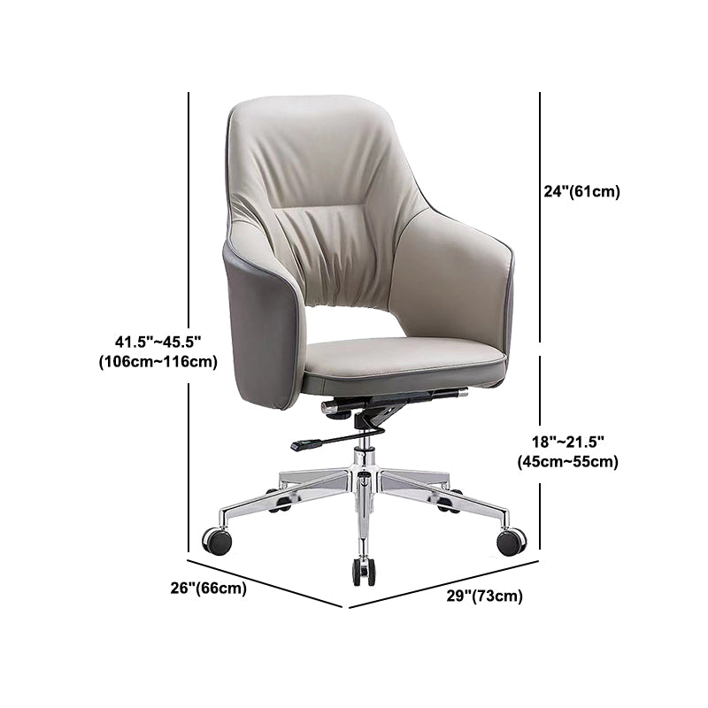 Contemporary Faux Leather Ergonomic Chair High Back Executive Desk Chair