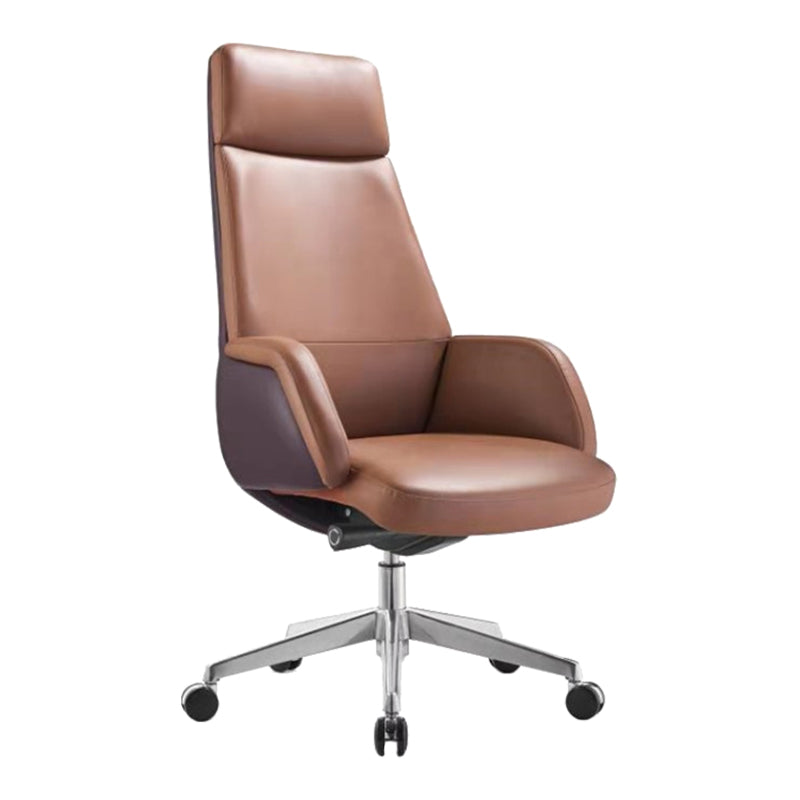 Contemporary Faux Leather Ergonomic Chair High Back Conference Chair