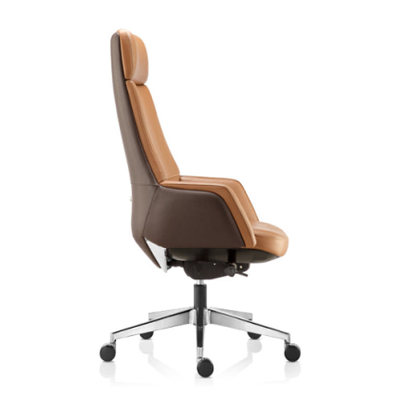 Contemporary Faux Leather Ergonomic Chair High Back Conference Chair