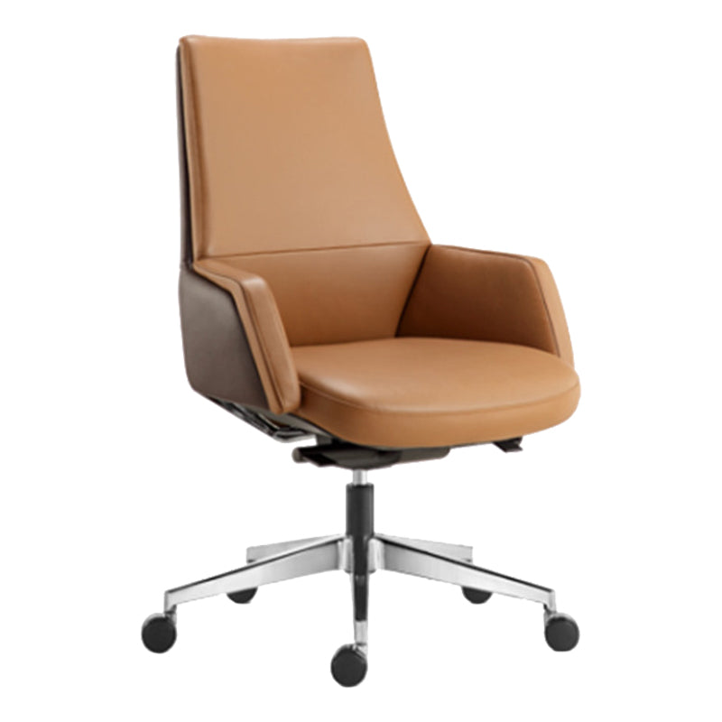 Contemporary Faux Leather Ergonomic Chair High Back Conference Chair