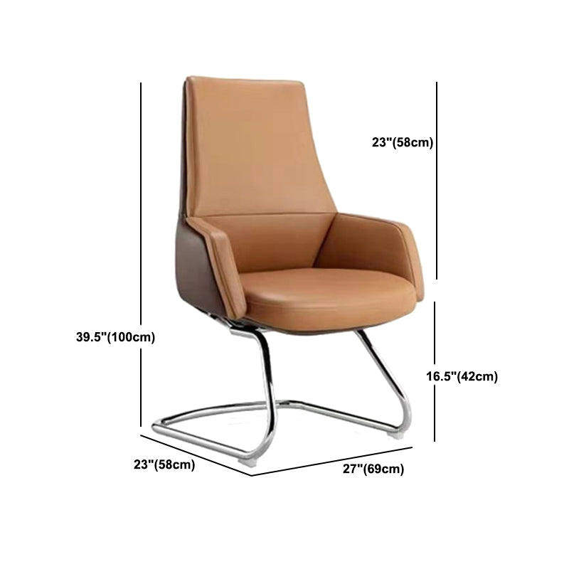 Contemporary Faux Leather Ergonomic Chair High Back Conference Chair