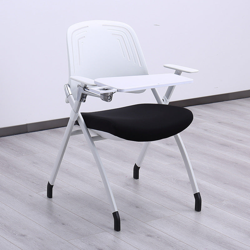 Modern Desk Chair Plastic Upholstered Mid Back Home Office Chair