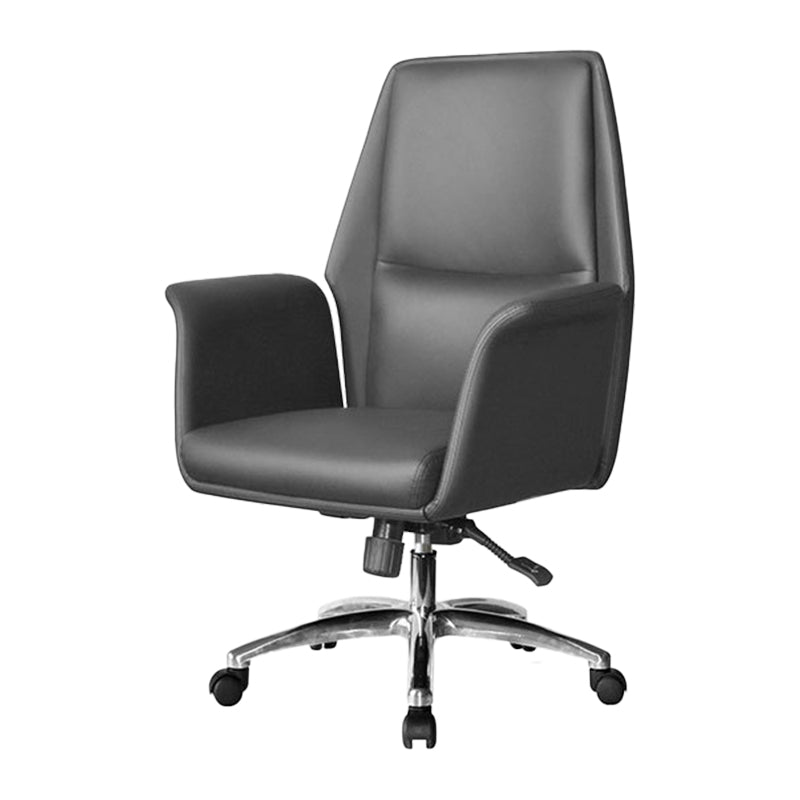 Contemporary Faux Leather Adjustable Chair Conference Swivel Chair