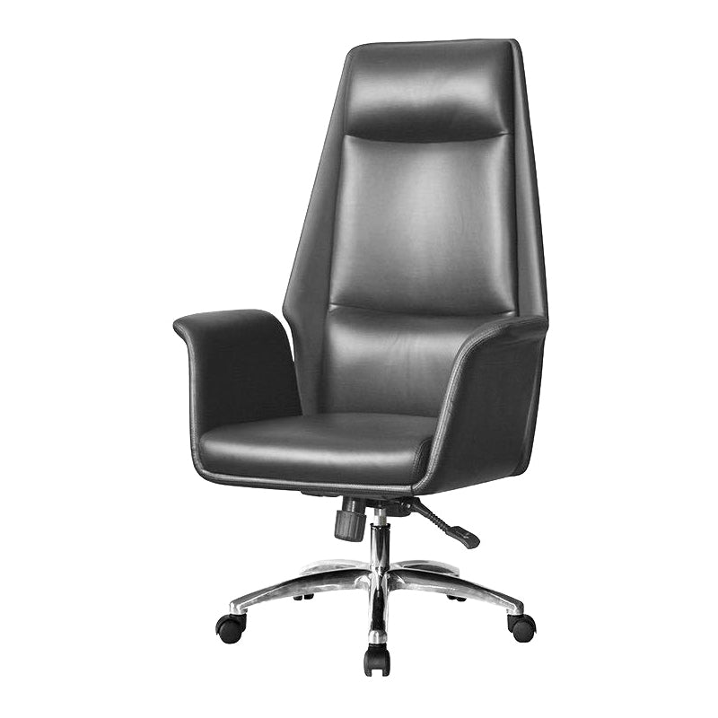 Contemporary Faux Leather Adjustable Chair Conference Swivel Chair