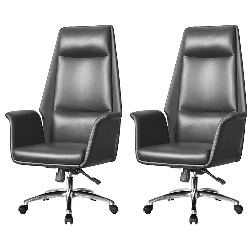 Contemporary Faux Leather Adjustable Chair Conference Swivel Chair