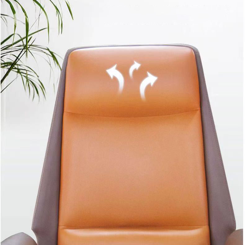 Contemporary Faux Leather Adjustable Chair Conference Swivel Chair