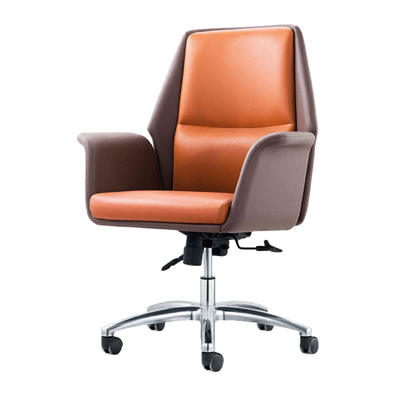 Contemporary Faux Leather Adjustable Chair Conference Swivel Chair