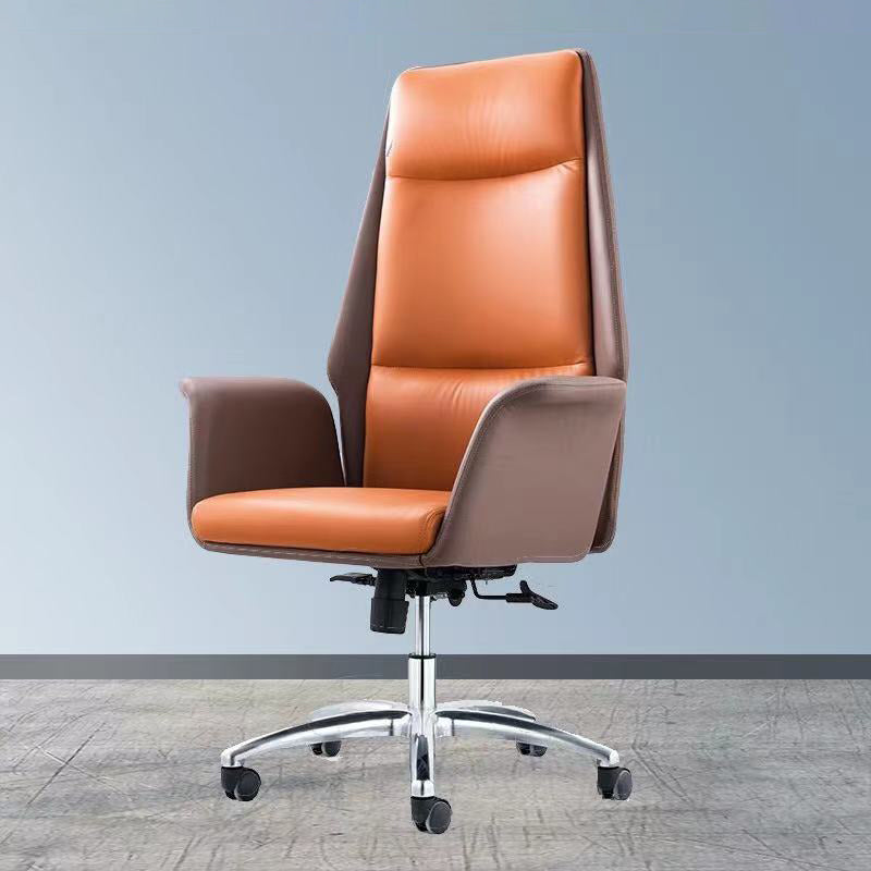 Contemporary Faux Leather Adjustable Chair Conference Swivel Chair