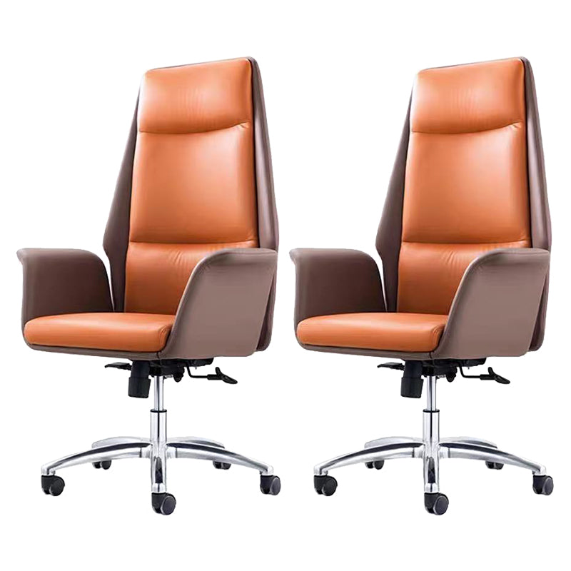 Contemporary Faux Leather Adjustable Chair Conference Swivel Chair