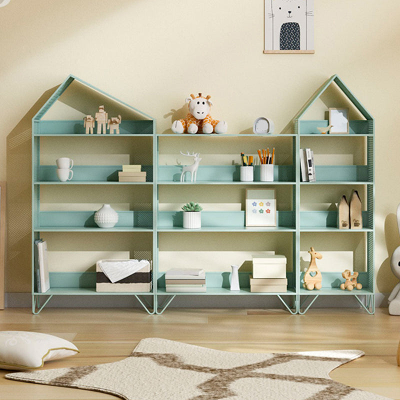 Modern & Contemporary Bookshelf Iron Closed Back Shelf Bookcase