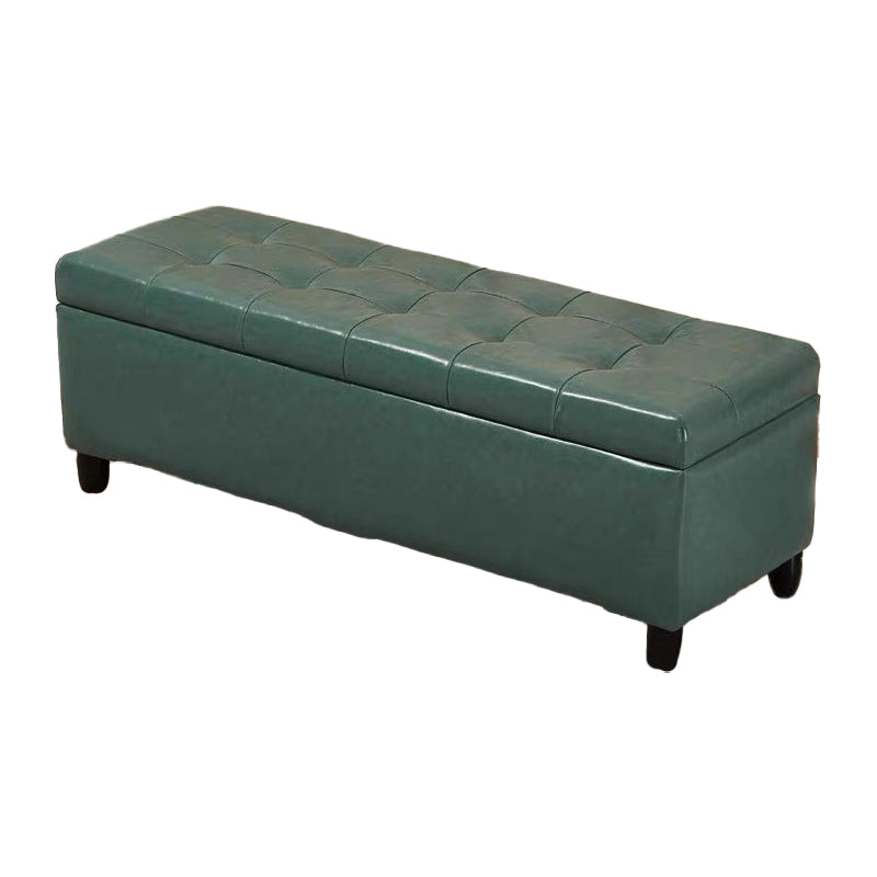 15.7"W Mid-Century Modern Bench Cushioned Tufted Seating Bench