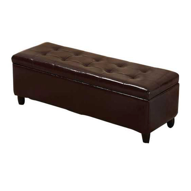 15.7"W Mid-Century Modern Bench Cushioned Tufted Seating Bench