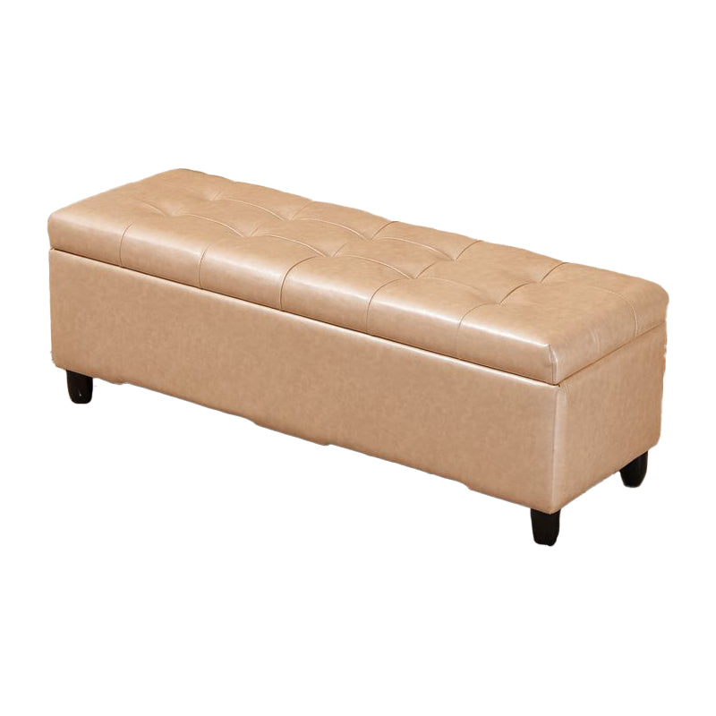 15.7"W Mid-Century Modern Bench Cushioned Tufted Seating Bench